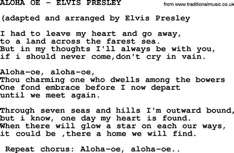 aloha lyrics